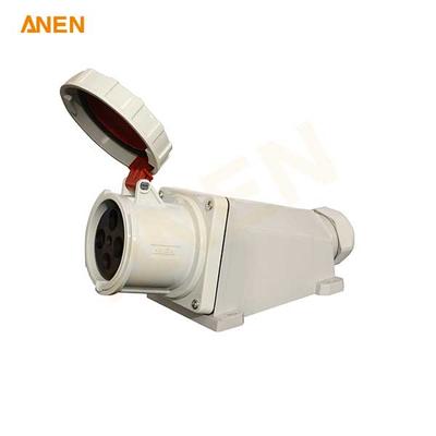 IEC60309 415V/125A 4P Panel-Mount Receptacle with Junction Box