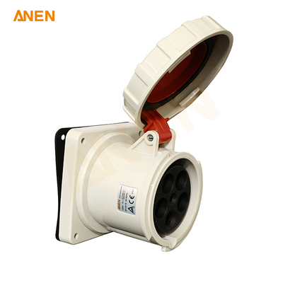 IEC60309 415V/125A 5P Panel-Mount Receptacle 5100R6W