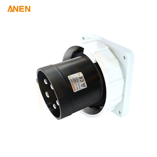 IEC60309 480V/63A 5P Panel-Mount Plug Inlet 560B7W