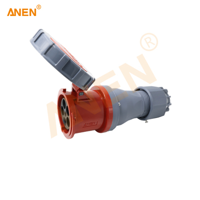125 Amp CEE Connector (Red Female) – High-Performance 3P+N+PE Industrial Power Connector