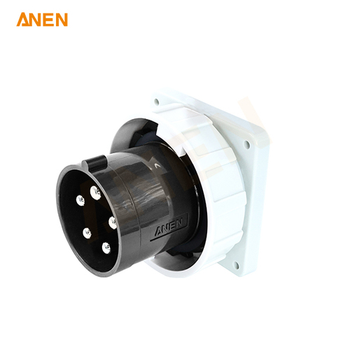 IEC60309 480V/125A 5P Panel-Mount Plug Inlet 5100B7W