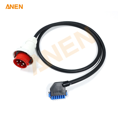 Positronic 7-Pin to IEC60309 415V 32A Plug 5C/12AWG Cable Whips