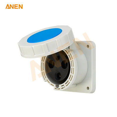 63A Industrial Panel Mount Socket (2P+PE) – Industrial-Grade Power & IP67 Protection