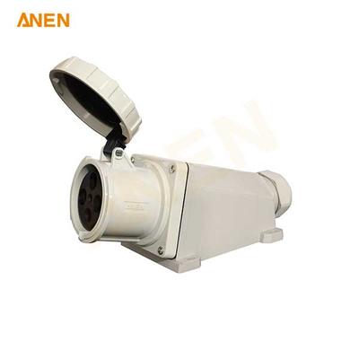 IEC60309 480V/125A 4P Panel-Mount Receptacle with Junction Box