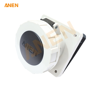 Heavy-Duty 63A CEE Panel Mount Socket (3P+N+PE) – IP67 Certified Industrial Power Connector