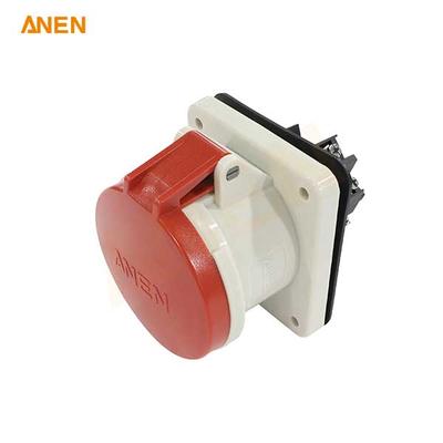 IEC60309 IP44 415V/63A 5P Panel-Mount Receptacle