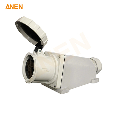 IEC60309 480V/125A 5P Panel-Mount Receptacle with Junction Box