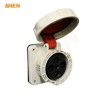 IEC60309 415V/63A 4P Panel-Mount Receptacle