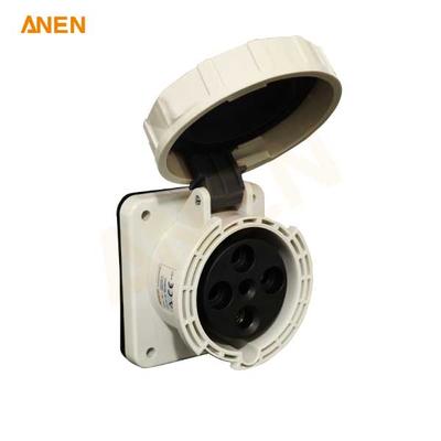 IEC60309 480V/63A 4P Panel-Mount Receptacle