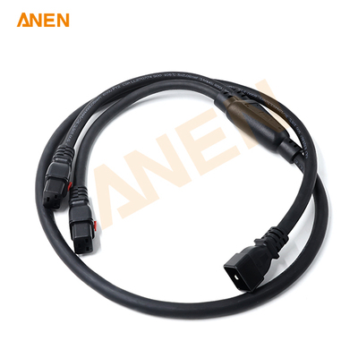 250V 25A C19 (2PCS) to C20 Locking Splitter SOO Power Cable